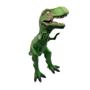 2011 Tyrannosaurus Rex Dinosaur~13"Hx15"L Soft Plastic Body~Toys-R-US TRex